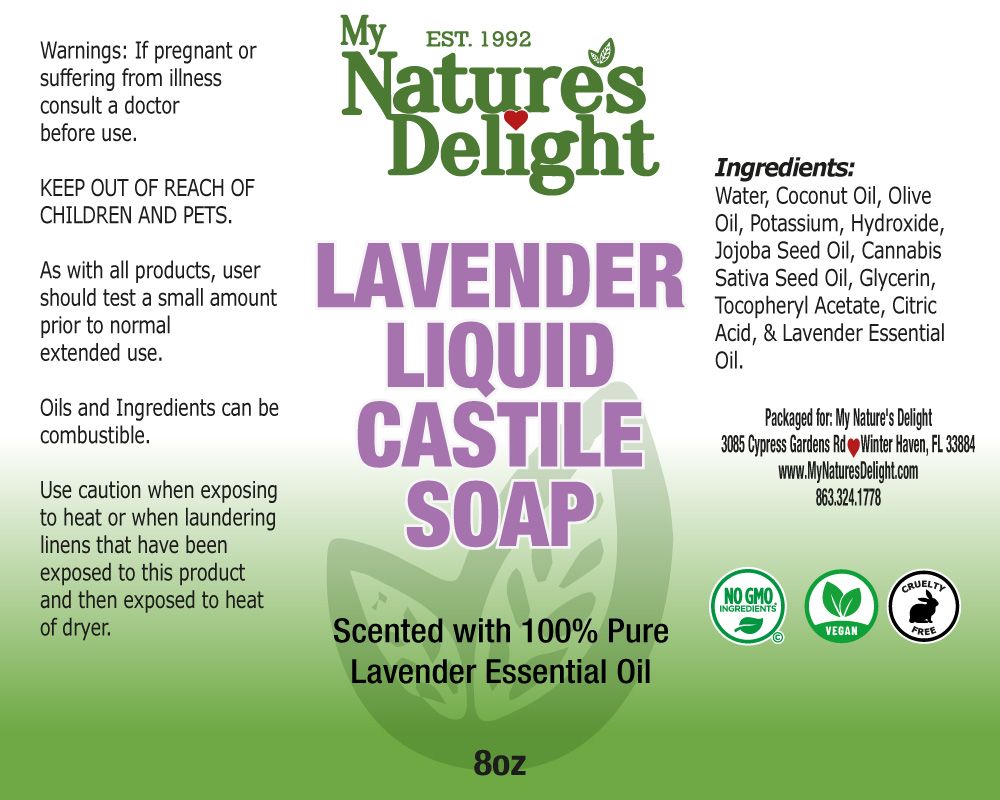 Lavender Liquid Castile Soap - 8 oz - Image 2