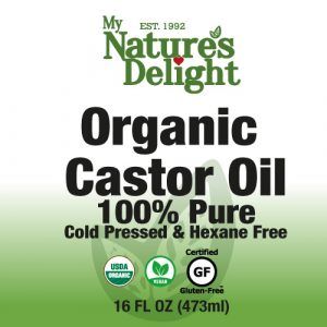Organic Castor Oil - 16 oz - Glass Bottle