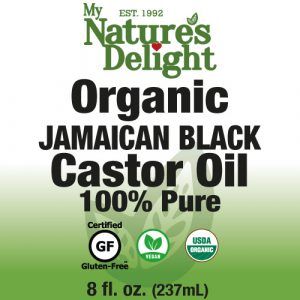 Organic Jamaican Black Castor Oil - 8 oz - Glass Bottle