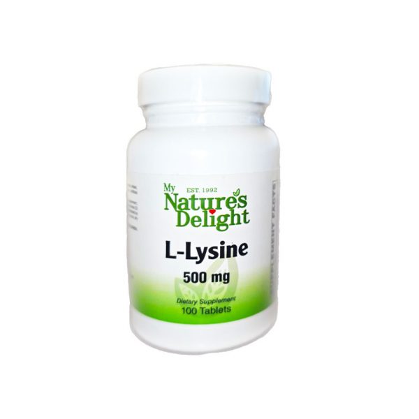 L-Lysine 500 mg - 100 Vegan Tabs