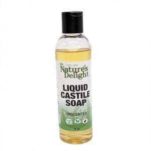 Unscented Liquid Castile Soap - 8 oz